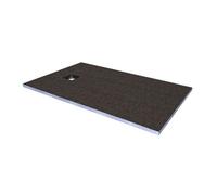 WholeSeal Wetroom Rectangular Shower Tray Former with End Square Waste Outlet | Structural Foam with Mortar Coating | 1400mm x 900mm x 30mm