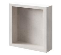 WholeSeal Wetroom Waterproof Recess Storage Unit | Brown | structural Foam | 350mm x 350mm x 100mm