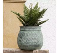 Wholesome Home Galvanised Flower Pot Round (Small)