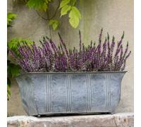 Wholesome Home Galvanised Trough Rectangular Planter (Large)