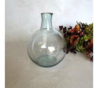 Wholesome Home Large Recycled Glass Flower Vase - Blue