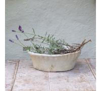 Wholesome Home Vintage White Stone Terracotta Bulb Planter (Medium)