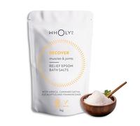 WholyMe Epsom Salt Bath Salts - Natural Bath Soak for Muscle and Joint Recovery with Arnica, Frankincense and Eucalyptus Essential Oil - Great for Post Workout and Relaxation, Mothers Day Gifts - 1Kg