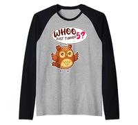 Whoo JUST Turned 5th Owl Birth Day Party Squad Raglan Baseball Tee
