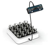 WHOOLEFUN Lab Split-type Shaker Orbital Shaker, 40-200RPM Digital Mixer, with 320 * 320mm Flask Clamp Tray for 250ml*9/100ml*16, 1min-23h59min Timing, for Experimental Research