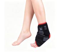 WHOOLEFUN Red Light Therapy Ankle Belt, 660nm & 850nm Red Light Pulse Foot & Ankle Wrap with 88pcs LED Lamp, Timing 20 Minutes, for Ankle/Foot/Knee/elbow Joint Pain Relief