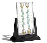 WHOOLEFUN Unidirectional Flow Fluid Hourglass, 137.5° Golden Bifurcation Angle, 7-Level Channel, Fluid Phenomena Physics Demonstrator, Forward/Reverse, Anti-Backflow, for School & Lab