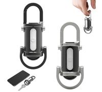 Whoonly 6000 Lumen 3 in 1 Mini Flashlight Keychain USB Rechargeable USB C, Waterproof IPX6 Tactical Lamp with 5 Modes with Self-Defense Strobe, Power Bank (2C)