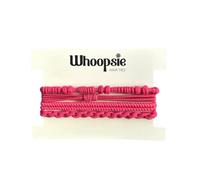 Whoopsie Boho Hair Tie Bracelets, Hair Ties with Purpose, Elastic Hair Ties for Normal, Thick & Thin Hair (Pink Flamingo)