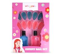 Whoopsie Candy - Sweets Shaped Like Makeup Made of Gummy and Marshmallow - Lipstick, Blush & Eyeshadow - Perfect for Birthday Parties, Girls’ Night, Party Favors & Goodie Bags (Manicure)