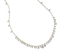 Whoopsie Daisy Necklace In 18ct Yellow & White Gold With Diamonds