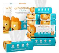 Whoopsie Wipes - The Original 100% Pure Cotton Dry Baby Wipes (1200 Count)