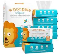 Whoopsie Wipes - The Original 100% Pure Cotton Dry Baby Wipes (600 Count)