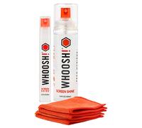 WHOOSH Duo Screen Cleaning Kit 100 ml + 8 ml with 2 Antimicrobial Cloths