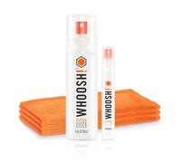 WHOOSH! Screen Shine; Duo - Completely natural screen cleaner for use on all devices - 100ml spray bottle and 8ml travel size bottle with 2 microfibre cloths