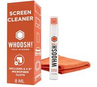 WHOOSH Screen and Glasses Cleaning Kit with Microfiber Cloth, Transparent