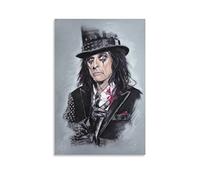 WHOPD Alice Cooper Canvas Painting Poster Decoration Living Room Bedroom Painting Without Frame (50 x 70 cm, Without Frame)