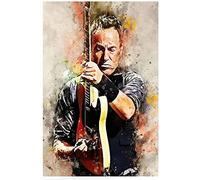 WHOPD Canvas Painting Prints Bruce Springsteen Poster Canvas Wall Art Room Pictures for Bedroom Gifts Decor Without Frame (50 x 70 cm, Unframed)