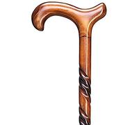 Whopper Handmade Wooden Unfolding Twisted Walking Cane Walking Cane with Comfort Grip Handle, Walking Stick 36 Inch