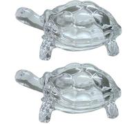 WhopperIndia Crystal Crystal Tortoise or Turtle Animal Figurine Lucky Gift for Your Loved One Set of 2