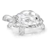WhopperOnline Fengshui Chinese Crystal Turtle, Glass Vastu Tortoise Gift, Turtle Glass Statue Lucky Gift of Good Health - 3 inch