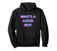 Who's A Good Boy 2000s Grunge Aesthetic Dog Themed Pullover Hoodie