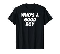 Who's A Good Boy Value Graphic T-Shirt, Men, Black, S