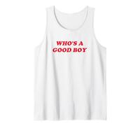 Who's A Good Boy Y2K Inspired Fun Tank Top