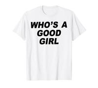 Who's A Good Girl Value Graphic T-Shirt, Men, White, XL