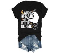 Who's Afraid of Little Old Me Shirt, Whos Afraid of Little Old Me Shirt, Funny Halloween Ghost T-Shirt Black
