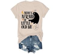 Who's Afraid of Little Old Me Shirt, Whos Afraid of Little Old Me Shirt, Funny Halloween Ghost T-Shirt Khaki