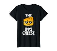 Who's Boss Here- A CEO Dad Funny Sunglasses The Big Cheese Value Graphic T-Shirt, Women, Black, S