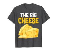 Who's Boss Here- The CEO Dad Funny Sunglasses The Big Cheese T-Shirt, Men, Dark Heather Grey, Large