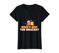 Who's Got The Snacks Craving Foodie - Value Graphic T-Shirt, Women, Black, M
