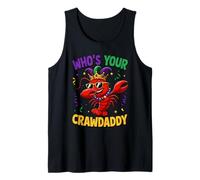 Who's Your Crawdaddy Funny Lobster Mardi Gras Tank Top