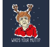 Who's Your Mutti? Men's Christmas T-Shirt - Navy - L - Navy