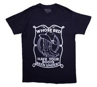 Whose Bed Have Your Boots Been Under? T-Shirt Shania Twain Navy S
