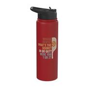 Whose Serve What's The Score Funny Pickleball Questions Stainless Steel Insulated Water Bottle