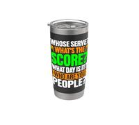 Whose Serve Whats The Score Pickleball Humor Stainless Steel Insulated Tumbler