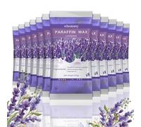 Whostomy Paraffin Wax Refills, 12 PackParaffin Wax for Hands and Feet, Hot Melt Paraffin Wax Blocks for Paraffin Bath, Lavender Scent + Dry Flowers, Relieves Muscle Fatigue Nourishes Dry Skin