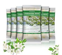Whostomy Paraffin Wax Refills, 6 PackParaffin Wax for Hands and Feet, Hot Melt Paraffin Wax Blocks for Paraffin Bath, Jasmine Scent + Dry Flowers, Relieves Muscle Fatigue Nourishes Dry Skin