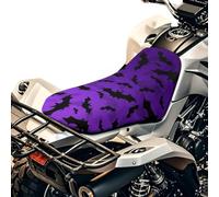 Whosucclay Purple Bat ATV Seat Cover Waterproof Universal Four Wheeler Seat Cover Easy to Install ATV Accessories Compatible with Polaris Sportsman Polaris Scrambler Honda Rancher