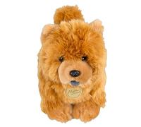 Whrigud Realistic Chow Chow Plush, Cute Brown Chow Chow Stuffed Animal Plush, Soft Dog Puppy Pillow Home Decor 9.8''