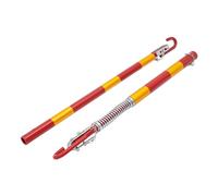 whsiodj Towing Pole UK 3 Tonne Capacity Anti Collision Bumper Rigid Rescue Bar Iron Electrostatic Spraying 6614lbs Traction for Car SUV Breakdown Recovery Locking Pins 37in Length Red Yellow Warning