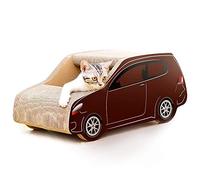 WHSPORT Cat Scratcher, Large Cardboard, Car Shape Cat Scratching Board, Lounge Bed Scratcher, Brown