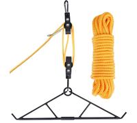 WHSSFINE Deer Hanger for Skinning, Deer Hunting Game Hoist Pulley Lift System with Gambrel, Max to 700LB for Hanging and Processing Deer Hog Goat
