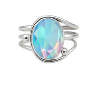 WHSY127 Angel Aura Quartz Ring Silver overlay Style Ring for Women Ring for Birthday Wedding Best Gift For Her Boho Jewelry By