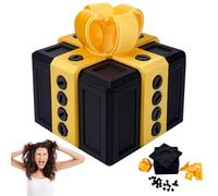 WHSY127 Annoying Gift Box, Black 3D Printed the Annoying Present with Screws, 8CM Prank Gift Boxes, Funny Desk Decoration for Family Friends, Joke Gifts Box for Christmas, Valentine's Day