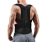 WHSY127 corrector High Elastic Breathability Shoulder Padded Integrated Back Support Boost Unisex (Black) (Size : L) Beautiful