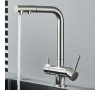 WHSY127 Easy-to-Use Pull Down Kitchen Faucet with Stainless Steel Finish for Clean Drinking Water Beautiful